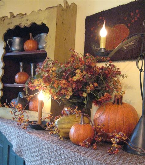 94 Best Primitive Fall Decor Images On Pinterest Fall Decorating Autumn Decorations And