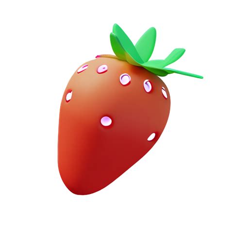 Strawberry 3d Rendering Icon Illustration 28239003 Png