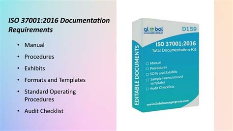 Ppt Iso Anti Bribery Management System Documentation Kit