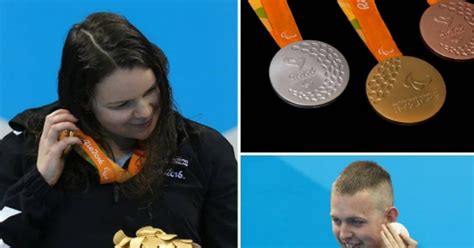 The Paralympic medals rattle so visually-impaired athletes can hear them.