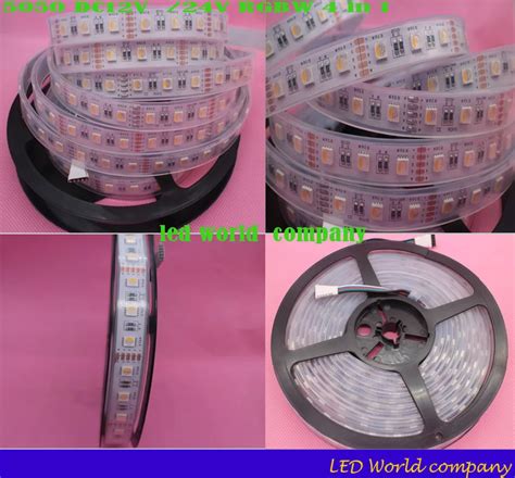 Bande Lumineuse LED RGBW 4 En 1 5050 Dc 12V 24V Flexible RGB