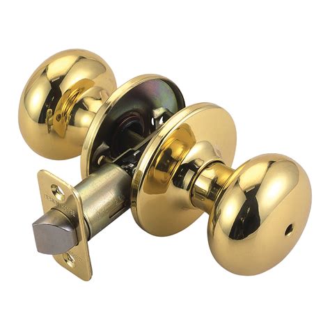 Design House Cambridge Polished Brass Privacy Bedbath Door Knob