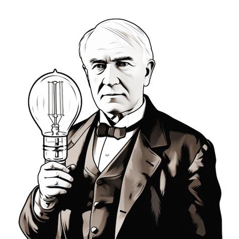 Premium AI Image A Man In A Tuxedo Holding A Light Bulb