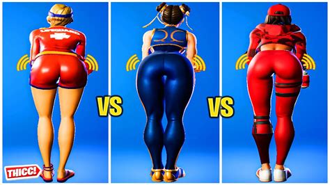 Fortnite Sun Strider Vs Chun Li Vs Ruby Emote Battle Thicc 🍑😘best