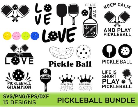 Pickleball Svg Bundle Pickleball Svg Pickleball Cricut Etsy Canada