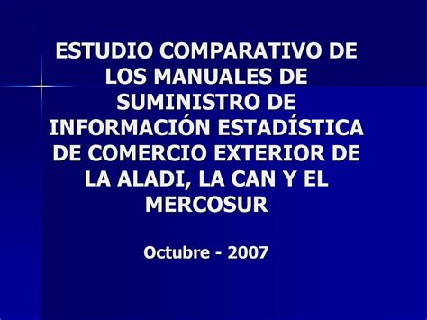 ESTUDIO COMPARATIVO DE LOS MANUALES DE SUMINISTRO DE INFORMACIÓN