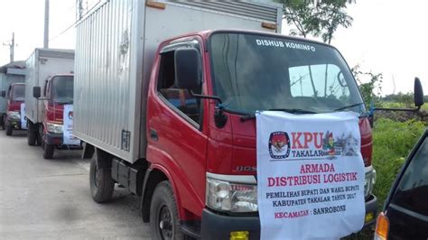 VIDEO Armada KPU Takalar Mulai Distribusikan Logistik Pencoblosan