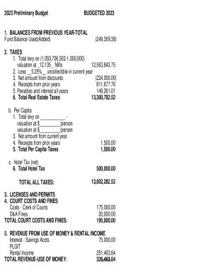 Fillable Online Town Of Kentwood Annual Financial Statements Fax Email