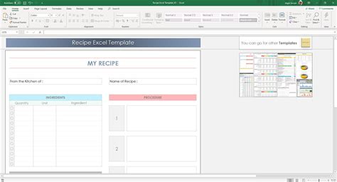 Excel Recipe Card Template 3224 Hot Sex Picture