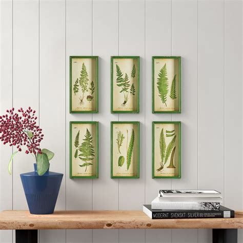 Laurel Foundry Modern Farmhouse Sannois Fern Prints 6 Piece Picture