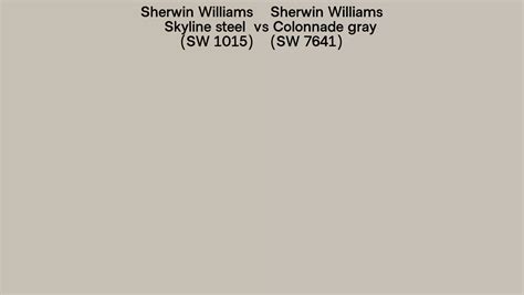 Sherwin Williams Skyline Steel Vs Colonnade Gray Side By Side Comparison