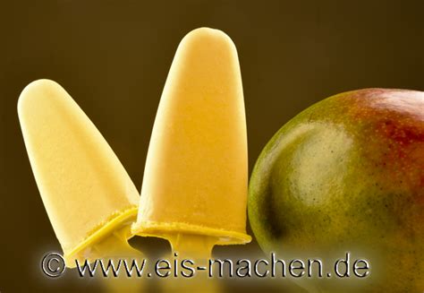 Eis Rezept Mango Joghurt Sahne Eis Am Stiel Ohne Ei Und Ohne