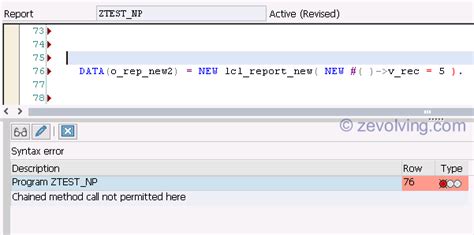 Abap 740 New Operator To Instantiate The Objects Abap Help Blog