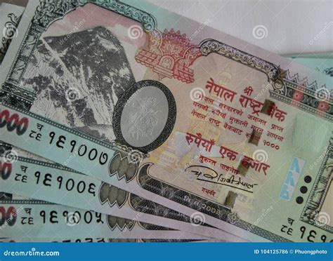 Nepalese Banknotes Rupees Stock Photo Image Of Asian Nepalese