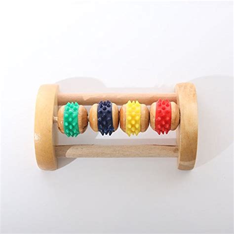 Generic As Shown 2016 Wooden Four Wheels Wooden Roller Relaxing Hand