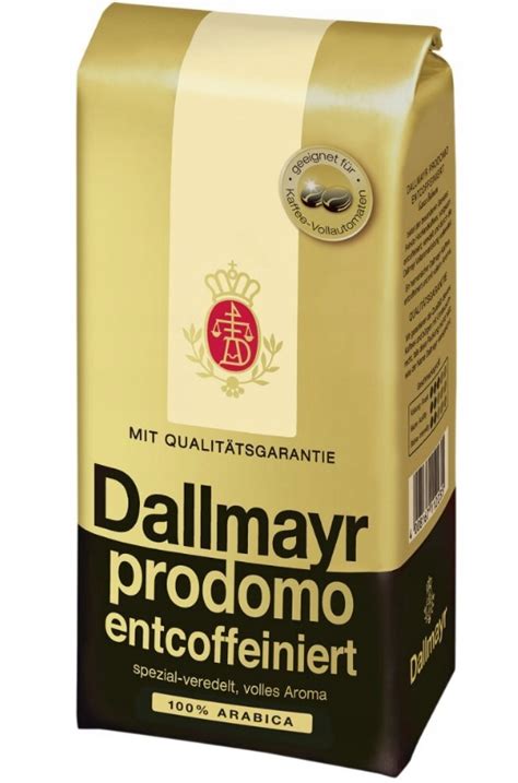 Dallmayr Prodomo Entcoffeiniert Bezkofeinowa Kawa Ziarnista G