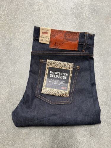 Naked Famous 11 Oz Stretch Selvedge Denim Jeans Men 34 Super Skinny Guy