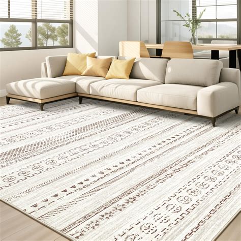 Amazon Area Rug Living Room Rugs 9x12 Washable Boho Farmhouse