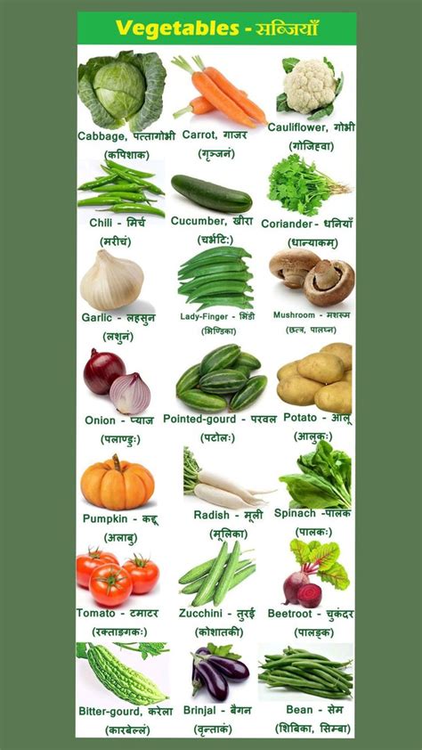 All Vegetables Name With Picture In English