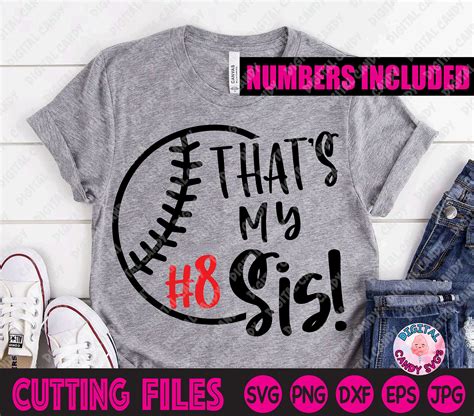 That S My Sis Svg Baseball Sister Svg Softball Sister Etsy