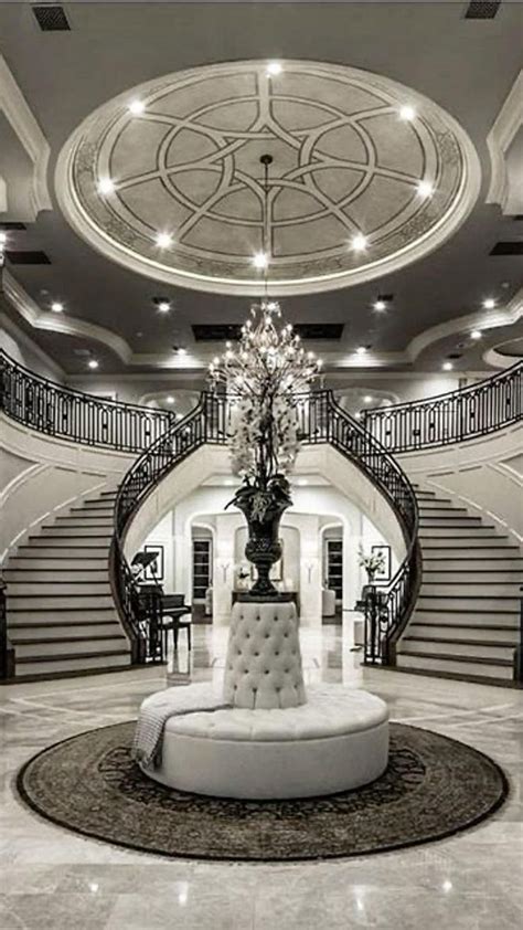 Tall Staircase Luxury Houses Entrance Luxury Homes Dream Houses