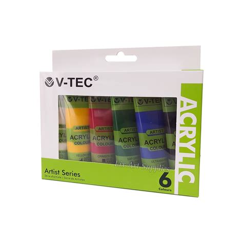 Jual V Tec Acrylic Color Set Warna X Ml Cat Akrilik Vt