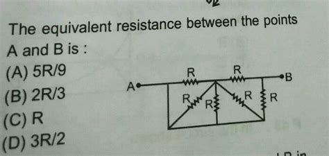 The Equivalent Resistance Between Points A And B Is