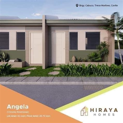 Hiraya Homes Studio Like Rowhouse For Sale In Trece Martires Cavite