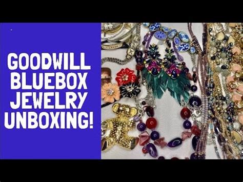 Goodwill Bluebox 5 Lb Jewelry Repurpose Box Mystery Jewelry Haul To