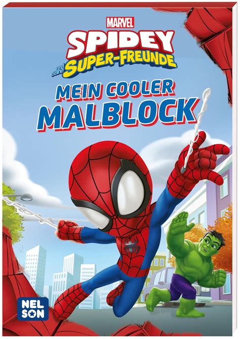 Marvel Spidey Und Seine Superfreunde Mein Cooler Malblock