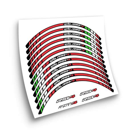 Adesivi Per Cerchioni Di Moto Aprilia Rsv Modello Star Sam