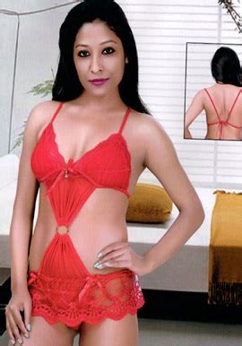 Snazzyway Hot Red Body Sleepwear Lingerie Set