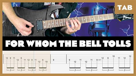 Metallica For Whom The Bell Tolls Guitar Tab Lesson Cover