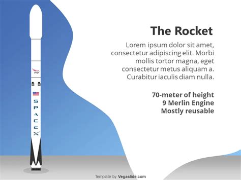 Falcon 9 Stages PowerPoint Template - Vegaslide