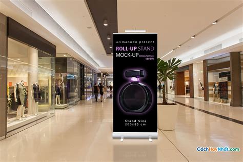 standee mockup psd free download Mockup stand mockups psd signage advertising zach behance ...