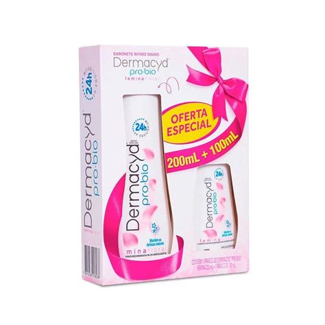 Compre Kit Sabonete Íntimo Dermacyd Femina Floral 200ml 100ml