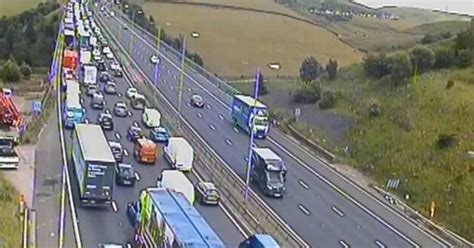 Live M62 Crash Causes Four Miles Of Queues Latest Updates