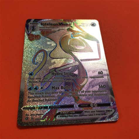 Inteleon Vmax Near Mint Rainbow Rare Pokemon Card Rebel Clash