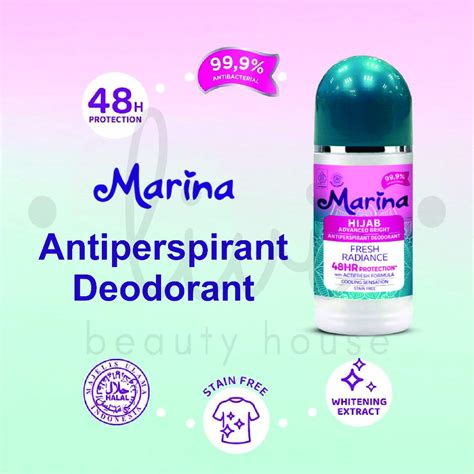 Jual Marina Hijab Fresh Radiance Antiperspirant Deodorant Shopee