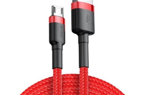 Baseus Cafule 1 5A USB na Micro USB kabel dolžine 2 metra rdeč dvostranski