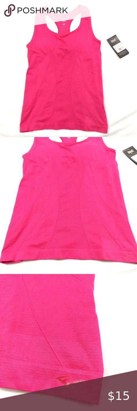 Everlast Hot Pink Racerback Tank Tops Size Medium Racerback Tank Top