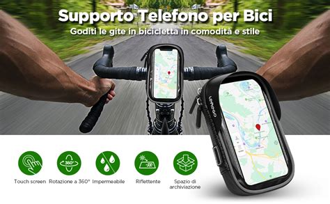 Lemego Porta Cellulare Bici Impermeabile Borsa Manubrio Bici Mtb