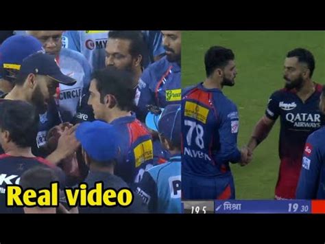 Huge Drama Between Virat Kohli And Gautam Gambhir During Live Match