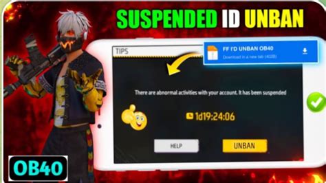 Ob Update Free Fire Id Unban How To Recover Suspended Account In Free