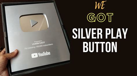 We Got Our Silver Play Button How To Apply For Silver Play Button