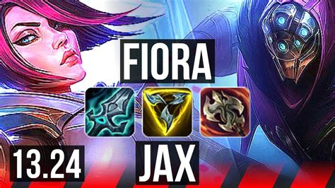 Fiora Vs Jax Top Solo Kills Games Dominating Kr Diamond