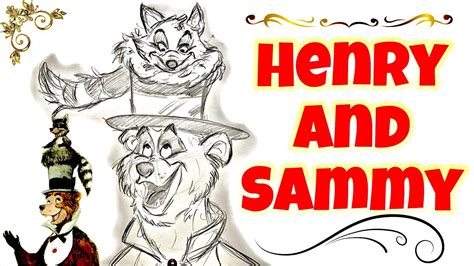 Drawing Henry Sammy Country Bear Jamboree Disney Imagineering