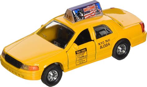 Scenery And Trees Die Cast City Checker Style Taxi Cab Model O Scale 143