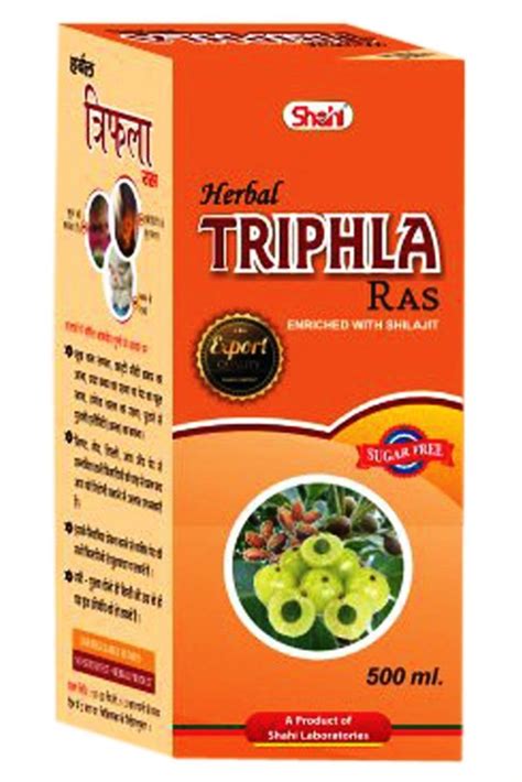 500 Ml Shahi Triphala Ras For Digestion Packaging Type Bottle At Rs