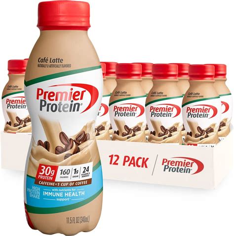 Premier Protein Shake Café Latte 30g Protein 1g Sugar 24 Vitamins And Minerals Nutrients To